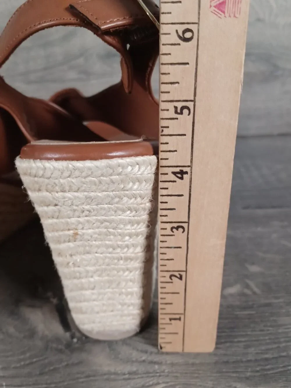 American Eagle Women's Size 8.5 Brown Wedge Heels With Buckles